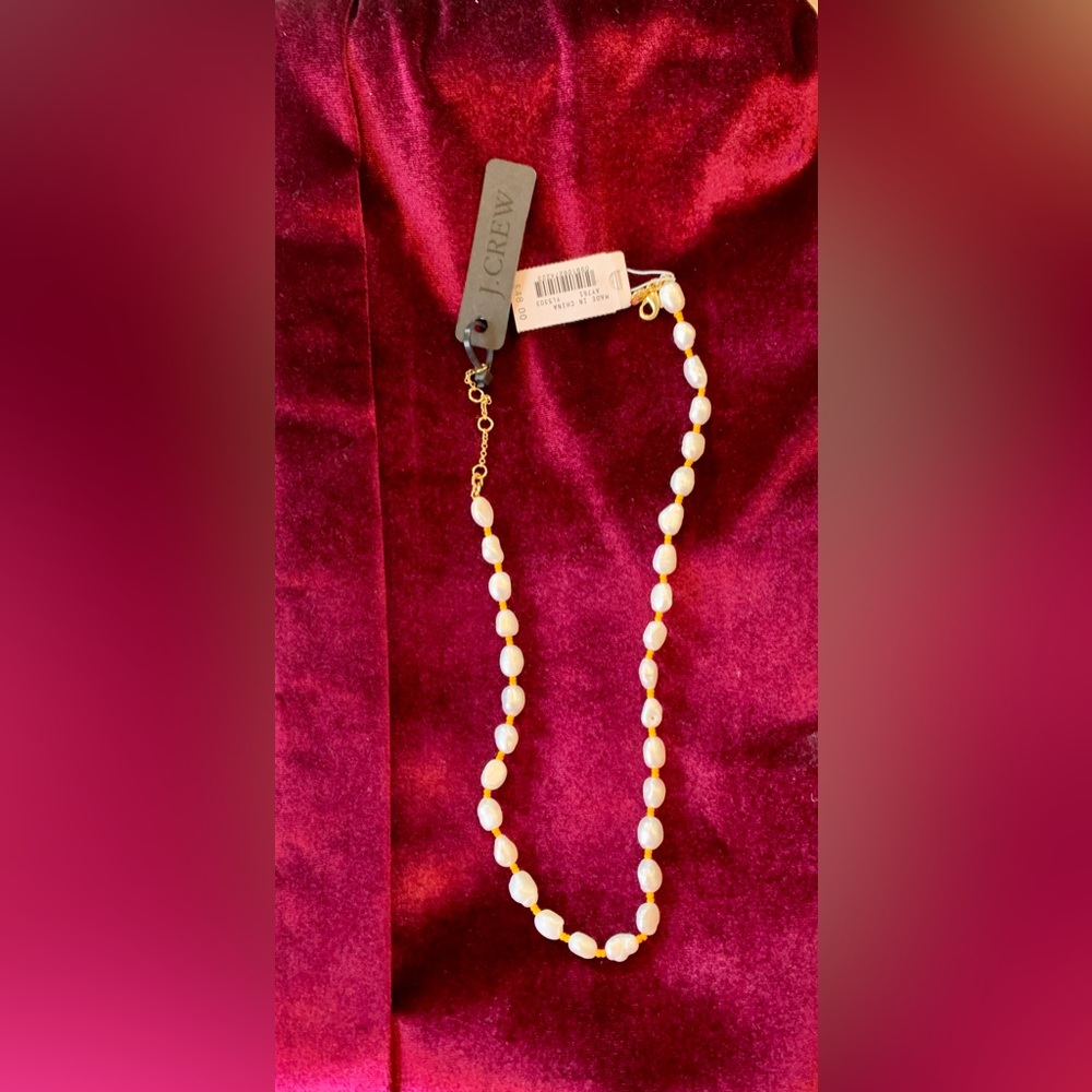 J.Crew NWT 17 in pearl necklace